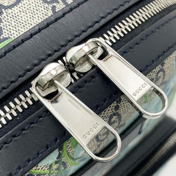 Gucci GG Blooms Backpack Daypack Beige Blue - Picture 14 of 15